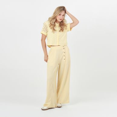 Pantalon Tiro Alto Bota Flare