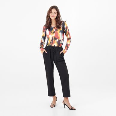 Pantalon Tiro Medio Bota Recta