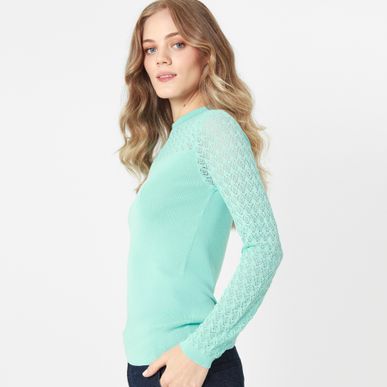 Sweater Cuello Redondo Manga Larga
