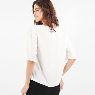 Blusa Cuello Redondo Manga Corta