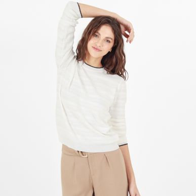 Sweater Cuello Redondo Manga Larga