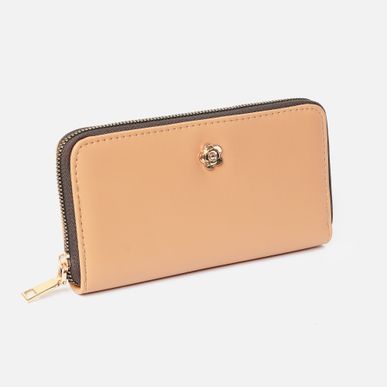 Billetera Flor Hueso