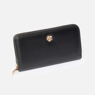 Billetera Flor Negro