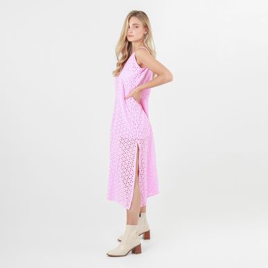 Vestido Cuello V Manga Sisa