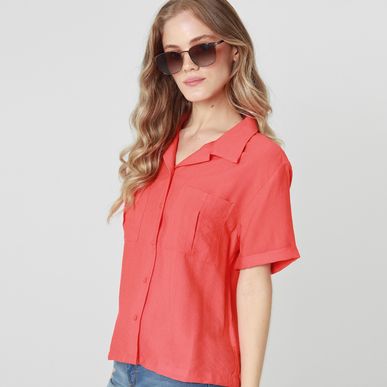 Blusa Cuello Sport Manga Corta