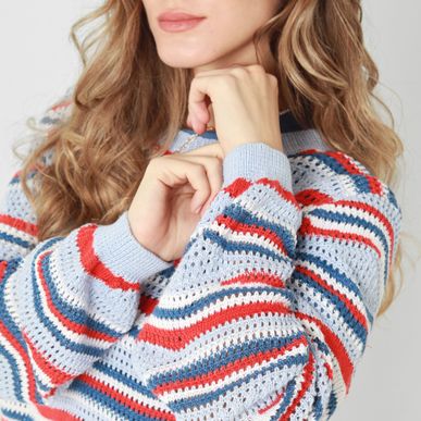 Sweater Cuello Redondo Manga Larga