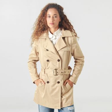 Chaqueta Tipo Gabardina Manga Larga Cuello Sport