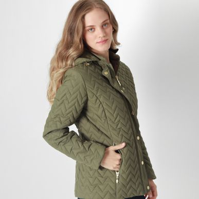 Chaqueta Acolchada con Capota