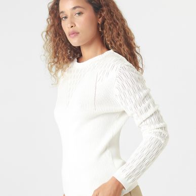 Sweater Cuello Redondo Manga Larga