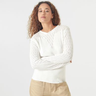 Sweater Cuello Redondo Manga Larga