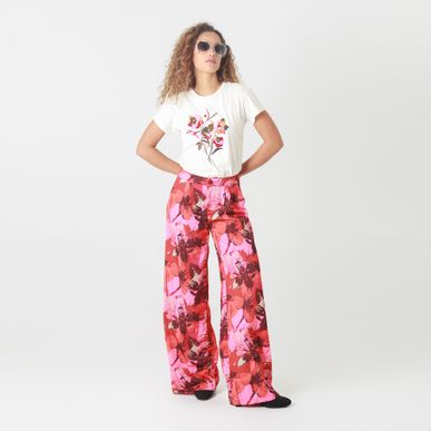 Pantalon Tiro Alto Bota Palazzo