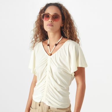 Camiseta Cuello V Manga Corta