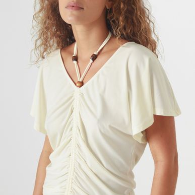 Camiseta Cuello V Manga Corta