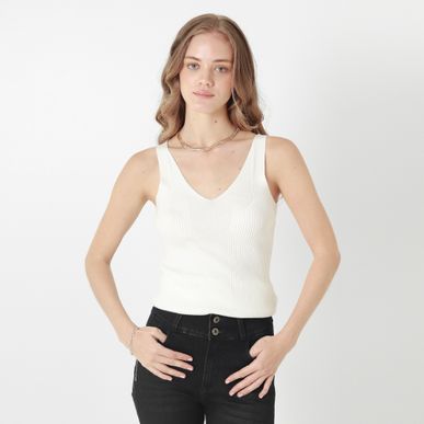 Sweater Cuello V Manga Sisa
