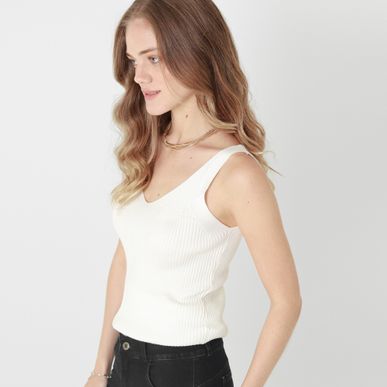 Sweater Cuello V Manga Sisa