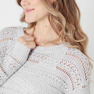 Sweater Cuello Redondo Manga Larga