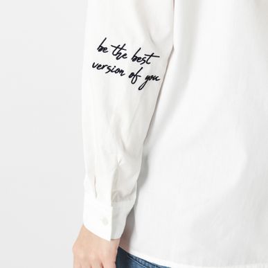 Camisa Cuello Camisero Manga Larga