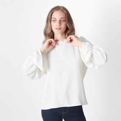 Blusa Cuello Redondo Manga Larga