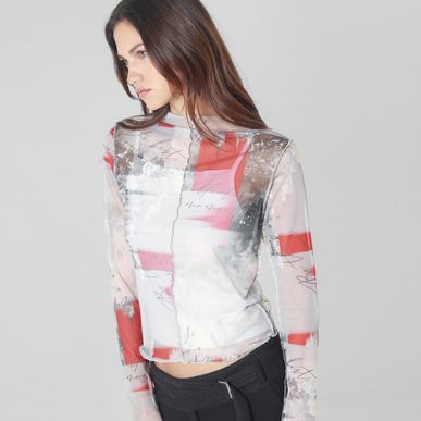 Camiseta Cuello Alto Manga Larga