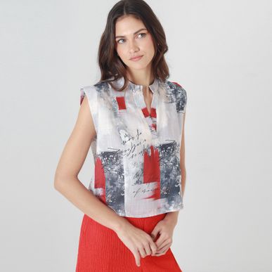 Blusa Cuello Neru Manga Sisa