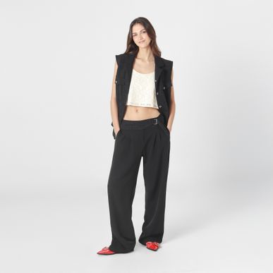 Pantalon Tiro Alto Bota Recta