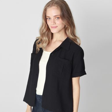 Blusa Cuello Sport Manga Corta