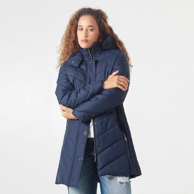Chaqueta Tipo Abrigo Cuello Alto