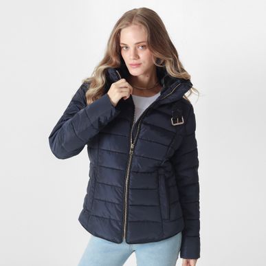 Chaqueta Cuello Alto Acolchado