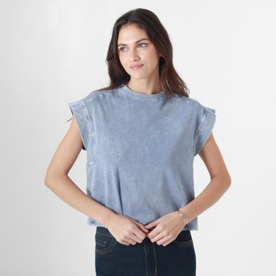 Camiseta Cuello Redondo Manga Sisa