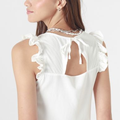 Blusa Cuello Redondo Manga Corta