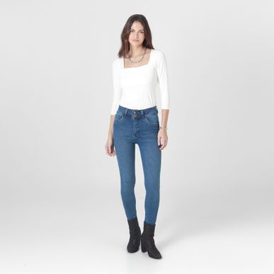 Jean Tiro Medio Bota Skinny