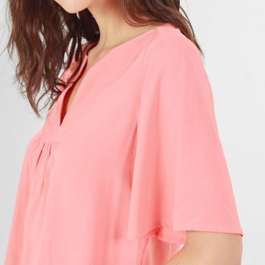Blusa Cuello Redondo Manga Corta