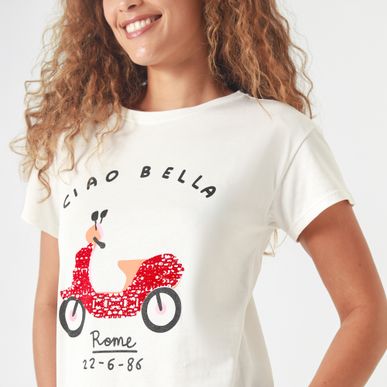 Camiseta Cuello Redondo Manga Corta
