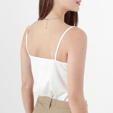 Camiseta Cuello V Manga Tiras