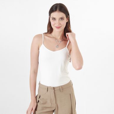 Camiseta Cuello V Manga Tiras