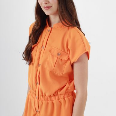 Vestido Cuello Neru Manga Corta