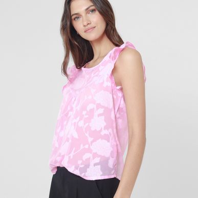 Blusa Cuello Redondo Manga Corta