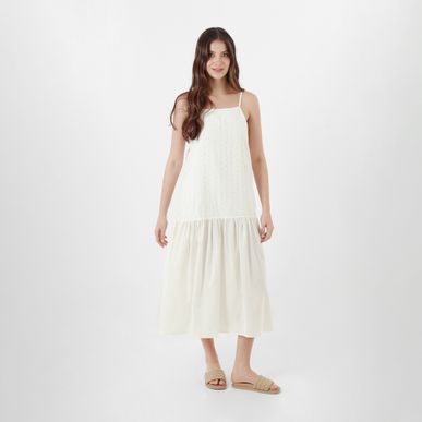Vestido Ojalillo Manga en Tiras