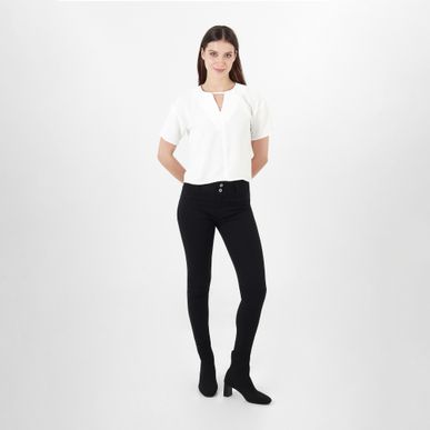 Blusa Cuello V Manga Corta