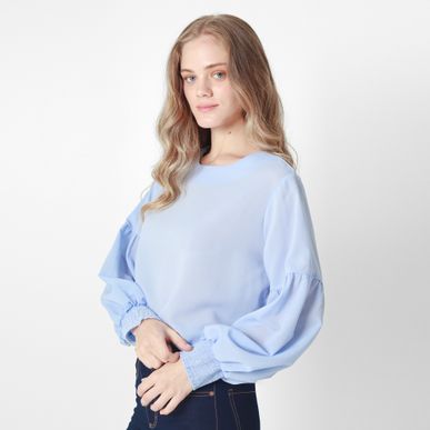 Blusa Cuello Redondo Manga 3Cuartos