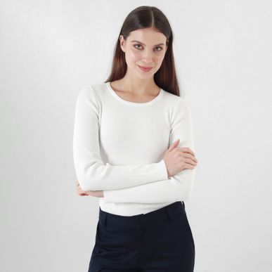Sweater Cuello Redondo Manga Sisa