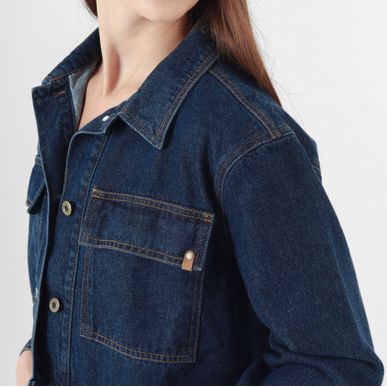 Chaqueta Denim Con Detalle