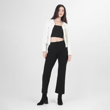 Chaqueta Cuello Redondo Manga Larga