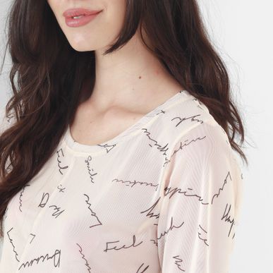 Camiseta Cuello Redondo Manga Al Codo