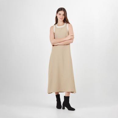 Vestido Cuello Redondo Manga Sisa