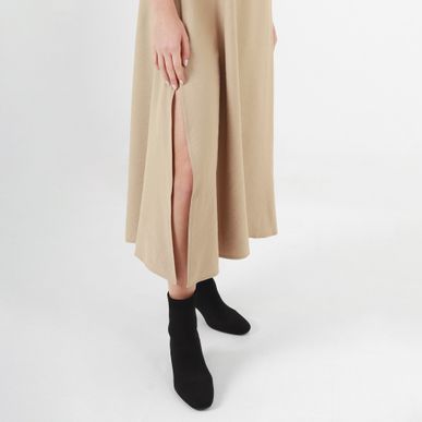Vestido Cuello Redondo Manga Sisa