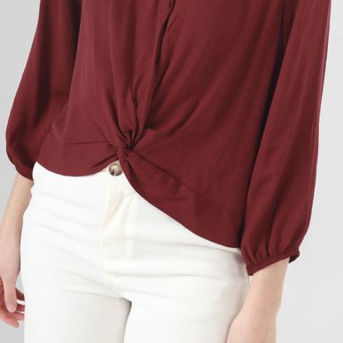 Blusa Cuello Redondo Manga 3 Cuartos