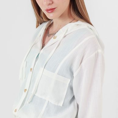 Chaqueta Cuello Redondo Manga Larga