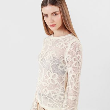 Sweater Cuello Redondo Manga Larga