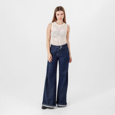 Jean Tiro Alto Bota Flare